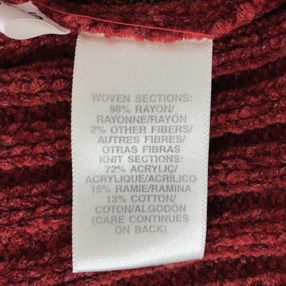 Vintage 90s Red Floral Bohemian Cottagecore Fairy Grunge Jacket Cardigan / S - Picture 7 of 7